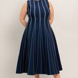 PERFECTLY POISED JACQUARD SWEATER MIDI DRESS, Flying Tomato