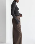 Crescent -Shayne Wide Leg Trousers in Stone