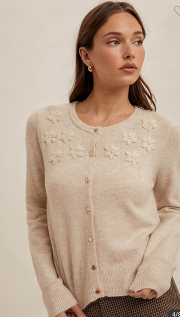 *preorder * Embroidered Cardigan, by Hem and Thread