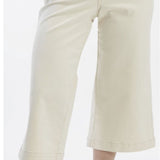 Wide Leg Twill Pant, Natural, by OAT