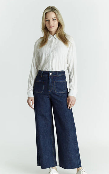 High Rise Patch Pocket Jeans, by OAT