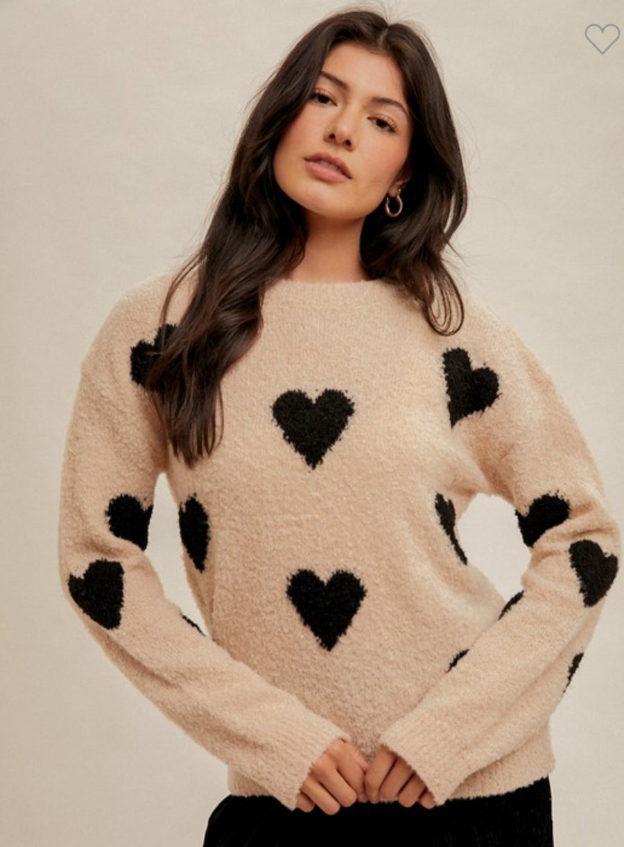 *preorder* Heart Soft sweater, by Hem and Thread