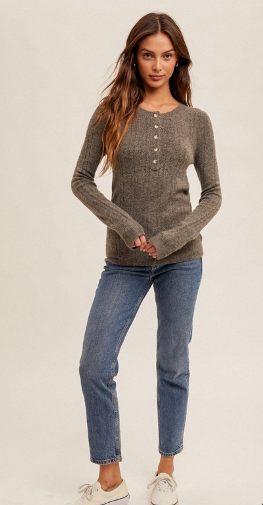 Henley Sweater, by Hem and Thread