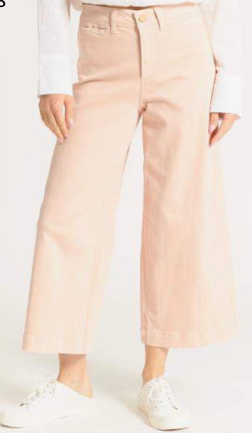 Wide Leg Twill Pant, Toasted Almond, by OAT