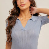 Pointelle Polo Shirt, by Hem and Thread
