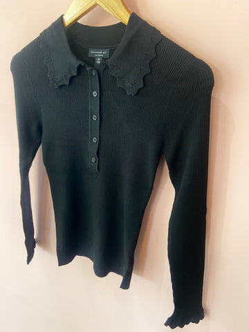 Long Sleeved Sweater with Collar, Current Air