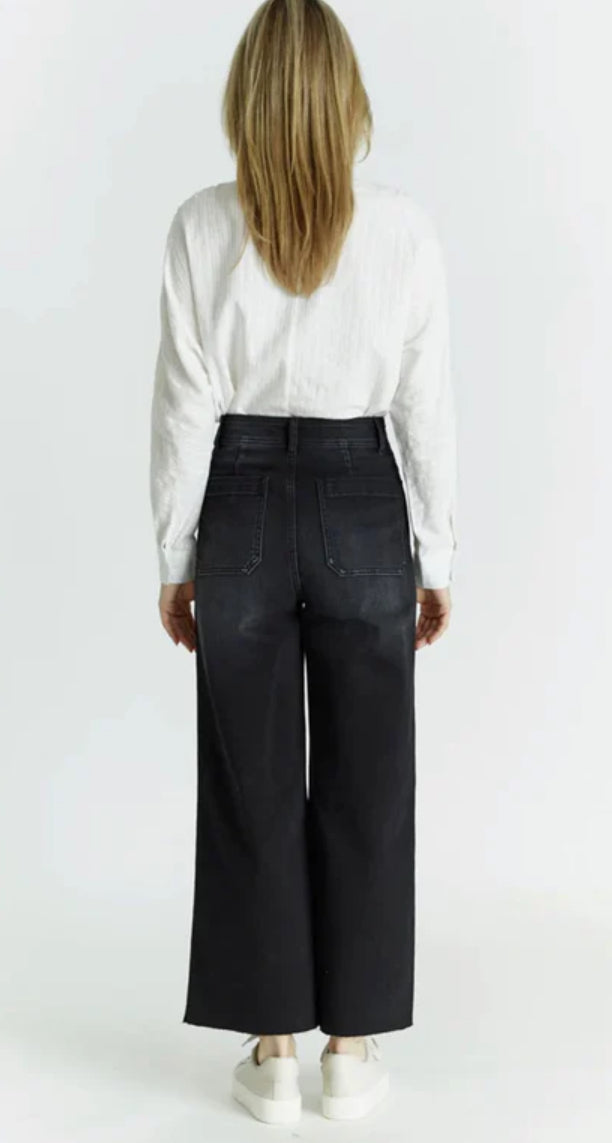 Black Patch Pocket Jeans, by OAT