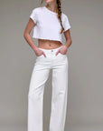 Hidden Jeans - White Stretch 32" Inseam Dad Jean [LOGAN]