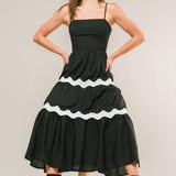 SUMMER SPRITZ WOVEN MIDI DRESS