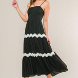 SUMMER SPRITZ WOVEN MIDI DRESS