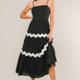 SUMMER SPRITZ WOVEN MIDI DRESS