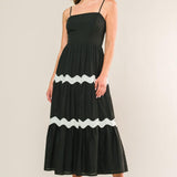 SUMMER SPRITZ WOVEN MIDI DRESS