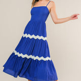 SUMMER SPRITZ WOVEN MIDI DRESS