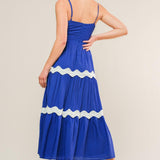 SUMMER SPRITZ WOVEN MIDI DRESS