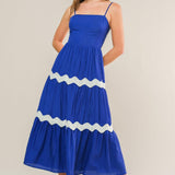 SUMMER SPRITZ WOVEN MIDI DRESS