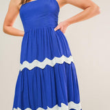 SUMMER SPRITZ WOVEN MIDI DRESS