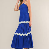 SUMMER SPRITZ WOVEN MIDI DRESS