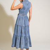 LIFE’S PATHWAYS DENIM SHIRT DRESS