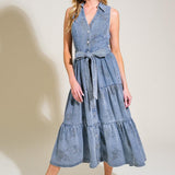 LIFE’S PATHWAYS DENIM SHIRT DRESS