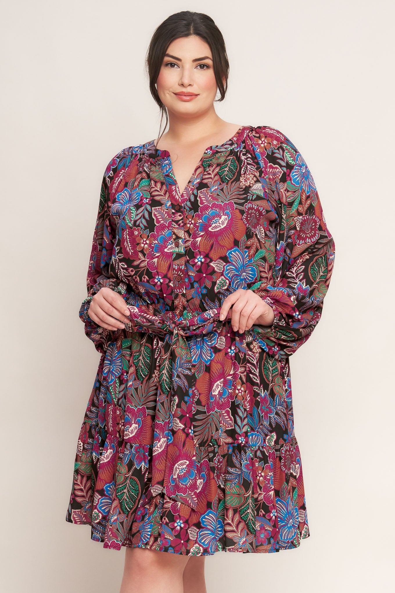 FLORAL BLISS WOVEN MINI DRESS , Flying Monkey (online only)
