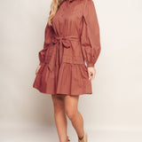 AESTHETIC POSE WOVEN MINI DRESS, Flying Tomato