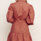 AESTHETIC POSE WOVEN MINI DRESS, Flying Tomato