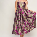 ALONG THE WAY WOVEN MIDI DRESS, Flying Tomato (online only)