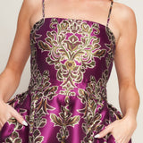 ALONG THE WAY WOVEN MIDI DRESS, Flying Tomato (online only)