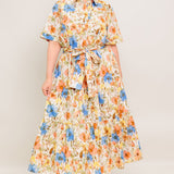 HAZEL DREAM IVORY WOVEN MIDI DRESS, Flying Tomato (online only)