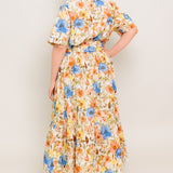 HAZEL DREAM IVORY WOVEN MIDI DRESS, Flying Tomato (online only)