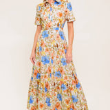 HAZEL DREAM IVORY WOVEN MIDI DRESS, Flying Tomato (online only)