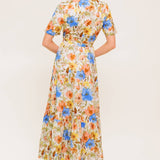 HAZEL DREAM IVORY WOVEN MIDI DRESS, Flying Tomato (online only)