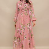 BLUSH BOTANICA WOVEN MIDI DRESS, Flying Tomato
