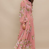 BLUSH BOTANICA WOVEN MIDI DRESS, Flying Tomato