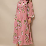 BLUSH BOTANICA WOVEN MIDI DRESS, Flying Tomato