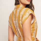DESERT BLOOM WOVEN MIDI DRESS , Flying Tomato