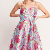 ELEVATED GARDEN WOVEN MIDI DRESS