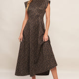 URBAN JUNGLE GLAM SUEDED KNIT MIDI DRESS, Flying Tomato (Online only)