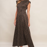 URBAN JUNGLE GLAM SUEDED KNIT MIDI DRESS, Flying Tomato (Online only)