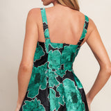 ROYAL BAROQUE WOVEN MIDI DRESS, Flying Tomato
