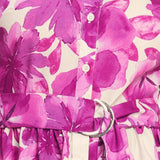 BERRY PETAL WOVEN MIDI SHIRT DRESS, Flying Tomato (online only)