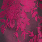 BLACK ROSE AFFAIR WOVEN JACQUARD MIDI DRESS, Flying Tomato