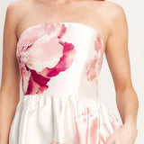 LUXE PEONY WOVEN MAXI DRESS , Flying Tomato
