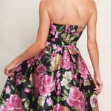GLAMOUR GARDEN WOVEN MAXI DRESS, Flying Tomato