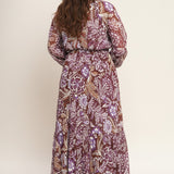 VIOLET BLOSSOM SPIRIT WOVEN MAXI DRESS, Flying Tomato (online only)