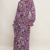 VIOLET BLOSSOM SPIRIT WOVEN MAXI DRESS, Flying Tomato (online only)