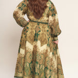 LOVELY GOLDEN VISION WOVEN MIDI DRESS, Flying Monkey (online only)