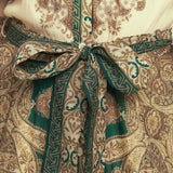 LOVELY GOLDEN VISION WOVEN MIDI DRESS, Flying Monkey (online only)