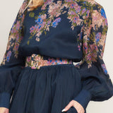 CHARMING TAPESTRY WOVEN MIDI DRESS