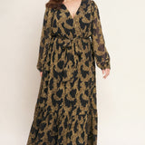 MIDNIGHT MOSS WOVEN JACQUARD MAXI DRESS, Flying Monkey (online only)
